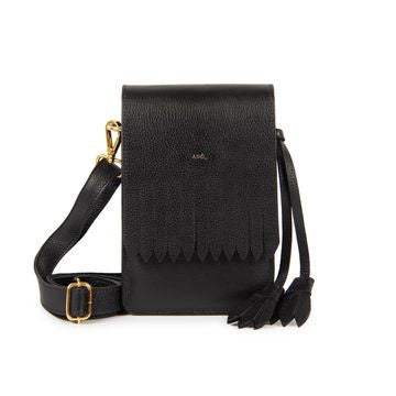 Cora Slim Phone Bag in Black