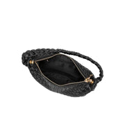 Alma Black Top Handle Bag