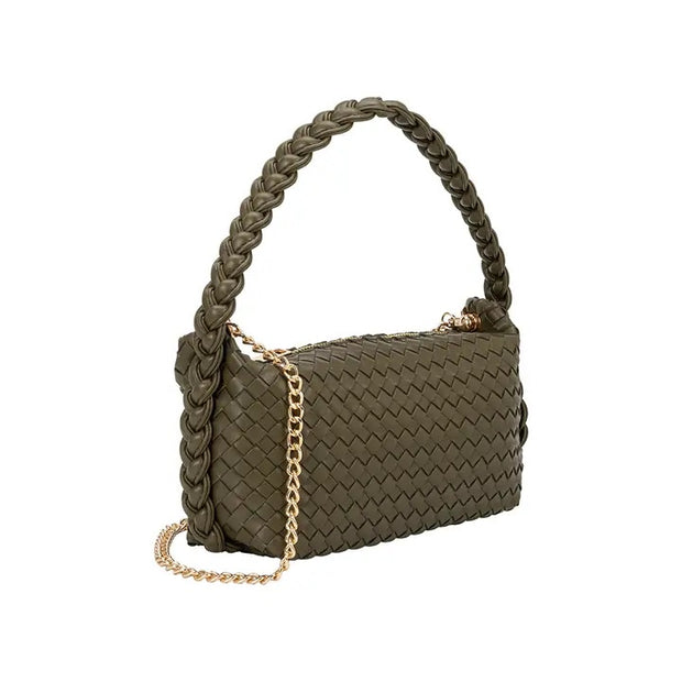 Alma Olive Top Handle Bag