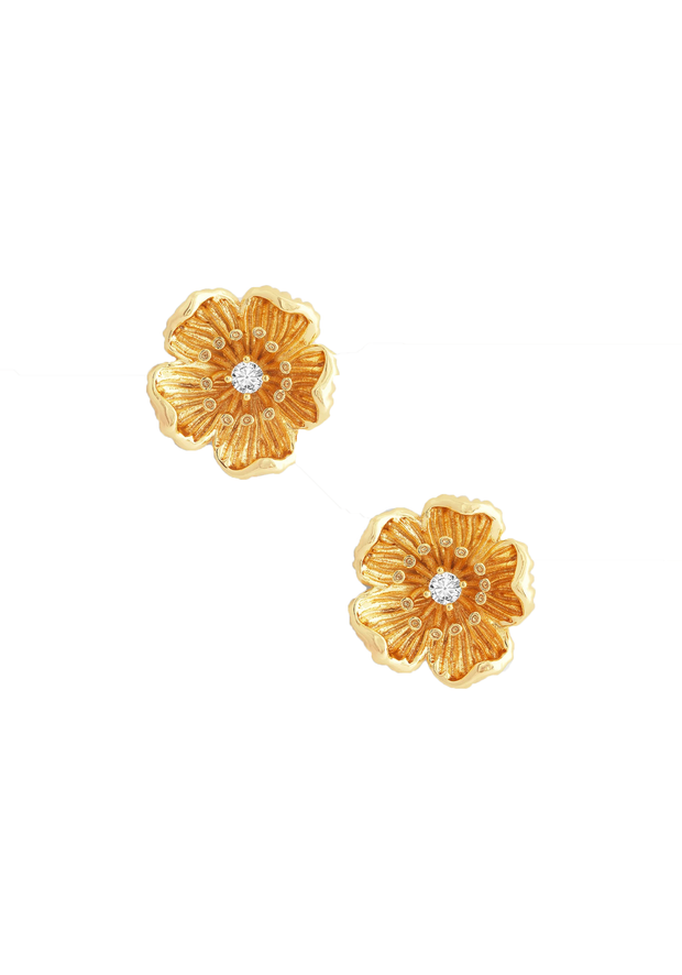 ANABEL ARAM Wildflowers Gold Stud Earrings