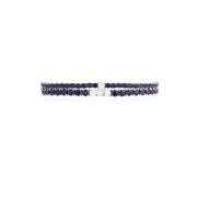 Sapphire & CZ 4mm Tennis Layering Bracelet