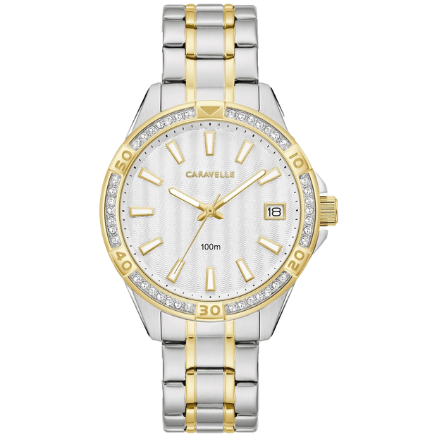 Caravelle Aqualuxx Two-Tone Stainless Steel Watch