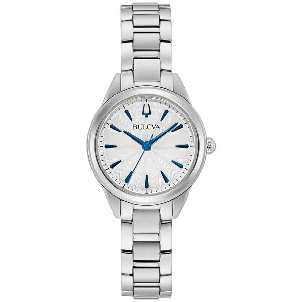 BULOVA Sutton Classic Blue Markers Link Watch