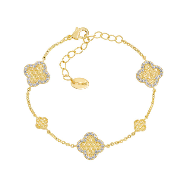 Honeycomb Clovers Teen Bracelet