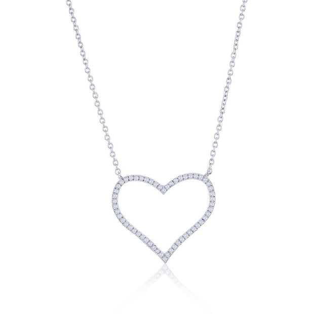 Heart Genuine Diamond Necklace