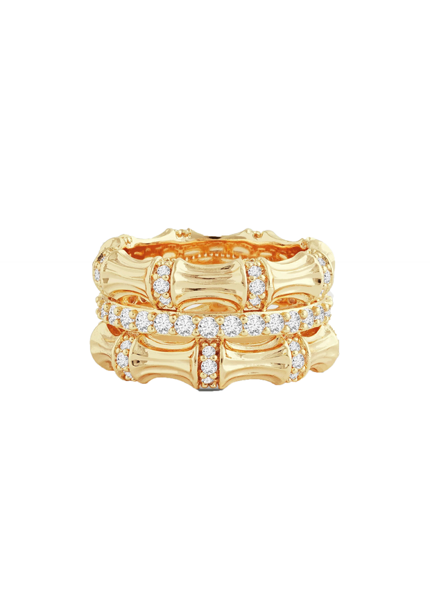 ANABEL ARAM Bamboo Stack Ring