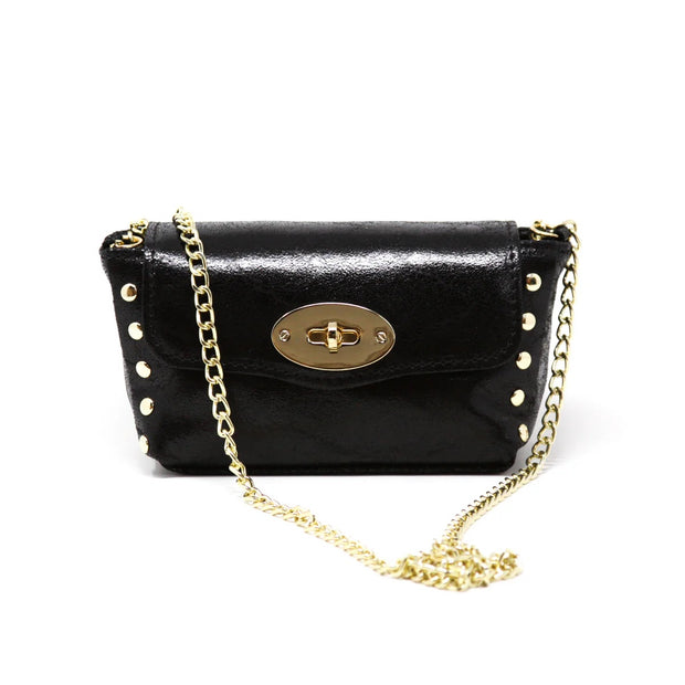 Mini Black Leather Bag