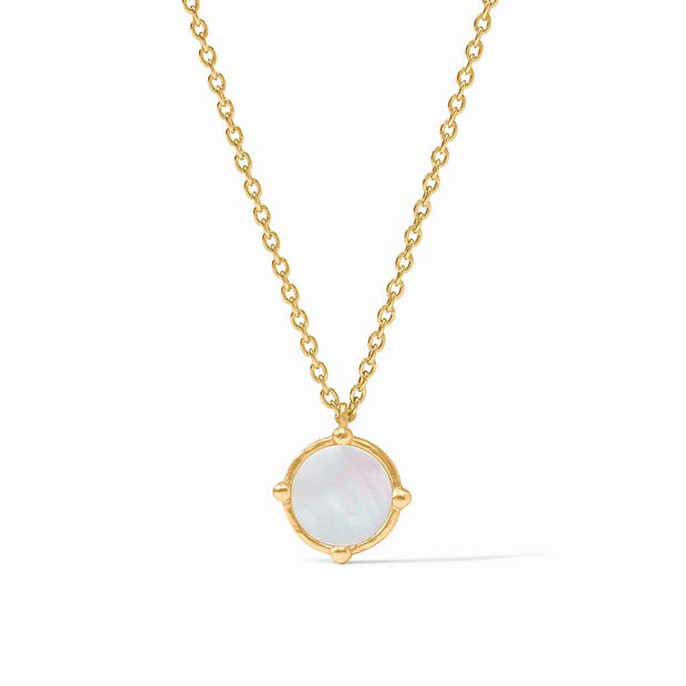 JULIE VOS Honeybee Solitaire Necklace in Mother of Pearl