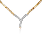 MARCELLO PANE Rope CZ Pave edge Necklace