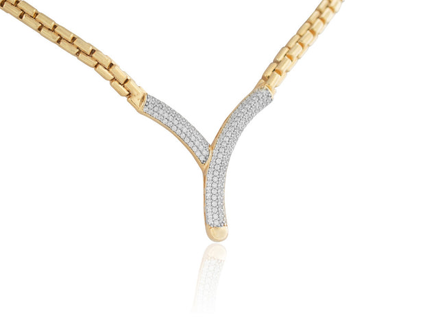 MARCELLO PANE Rope CZ Pave edge Necklace