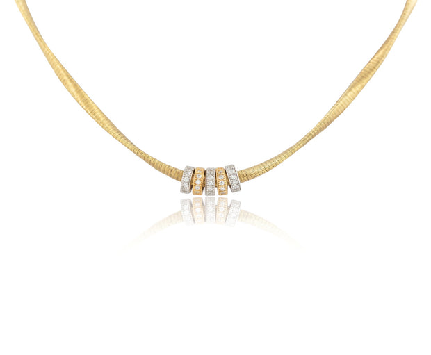 MARCELLO PANE Omega Two Tone Necklace