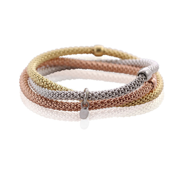 MARCELLO PANE Tricolor Rope Roll-on Bracelet