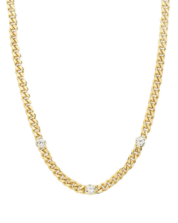 MELINDA MARIA Julian Triple CZ Necklace