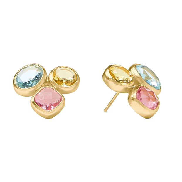 JULIE VOS Kaleidoscope Statement Stud in Multi-Color