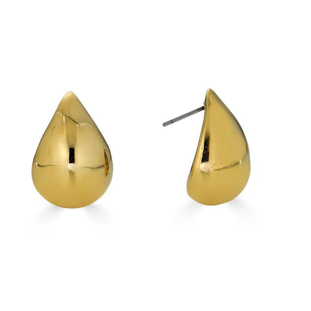 LONI PAUL Gold Teardrop Studs