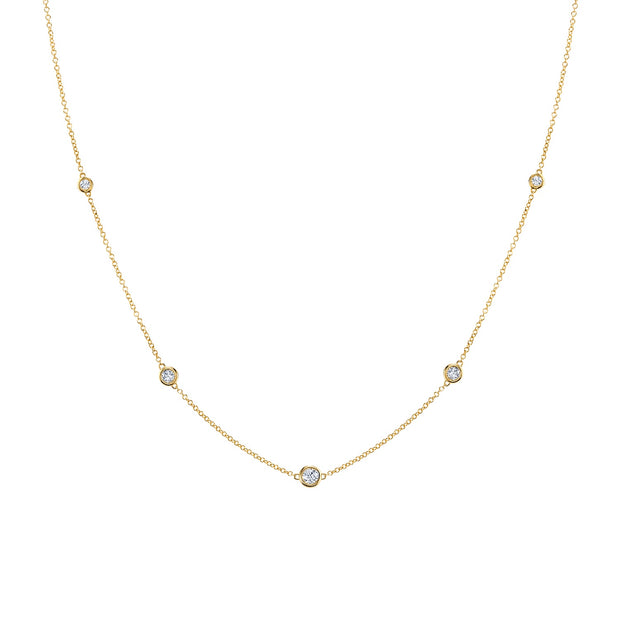 Luxe 36" Diamond by The Yard Necklace in Yellow Gold