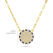 The Bouton Pendant in Sapphire