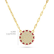 The Bouton Pendant in Ruby