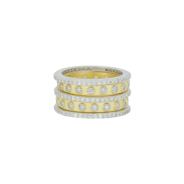 FR Two Tone 5-Stack Ring