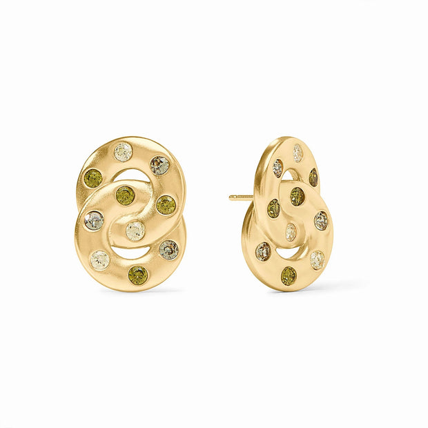 JULIE VOS Rainbow Infinity Earring in Jade