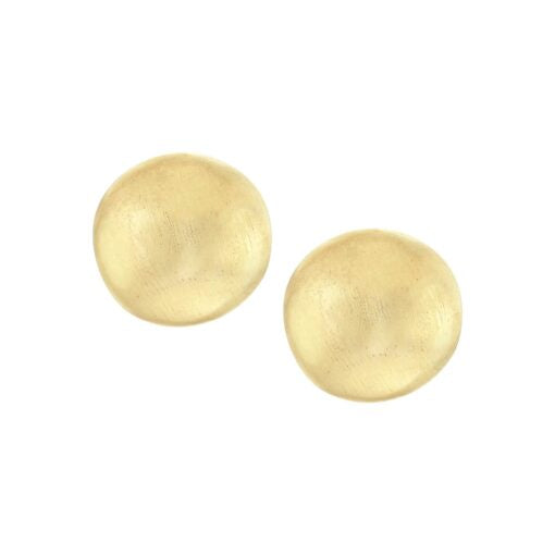 10mm Matte Rock Studs in Yellow Gold