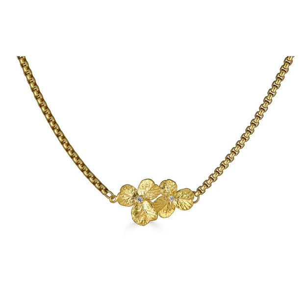 LONI PAUL Clover Bar Necklace