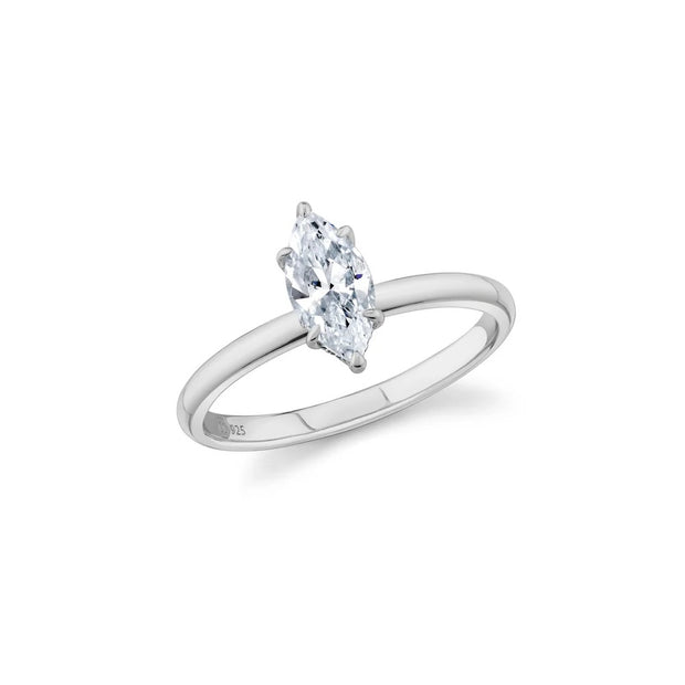 CRISLU Ever After Collection Marquis Halo Ring