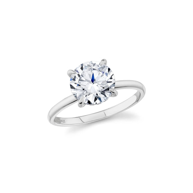 CRISLU Ever After Collection Round Halo Ring