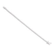 2.5 mm Bezel Set Round Tennis Bracelet in White Gold