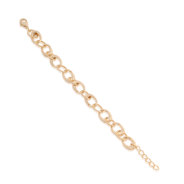 Open Link Bracelet in Yellow Gold