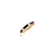 Zoe Enamel CZ Ring in Black