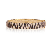 Animal Print Inspired Bangle in Yellow Gold