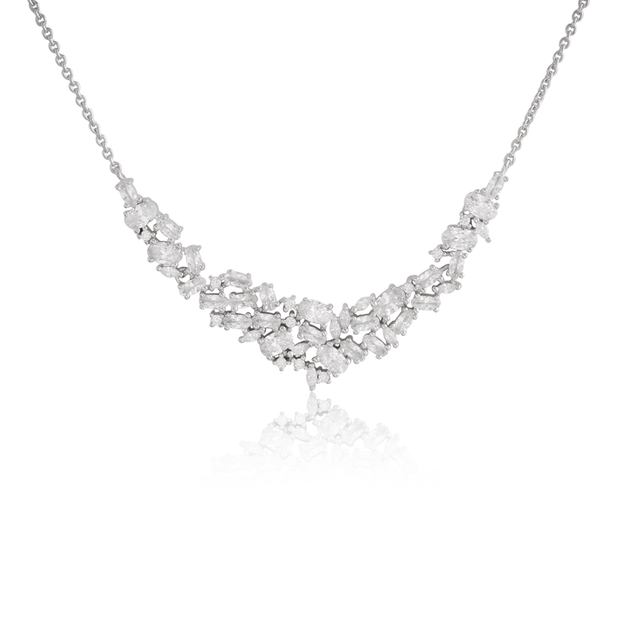 Elegant Multi-Shaped Cz Cluster Bar