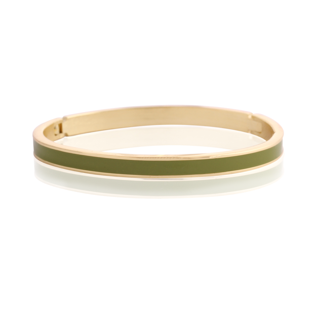 FRENCESCA Mini Locked Bangle in Pistachio