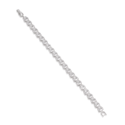 Livia Oval Marquise Cz White Gold Bracelet