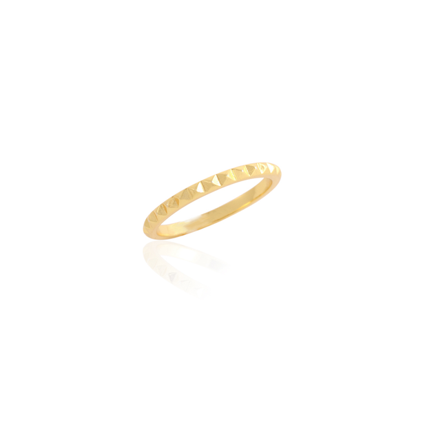 Armor Stack Ring in Yellow Gold