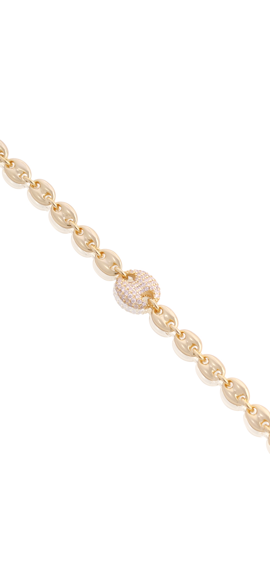 Pave Center Gucci Link 3D Bracelet