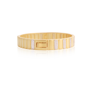 Matte & Pave Linear Design Bangle