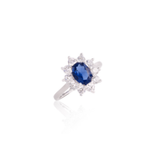 Diana Oval Ring in Sapphire