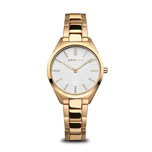 BERING Gold Stainless Steel Link Watch