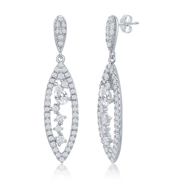 Marquis Multi-Shaped CZ Earrings