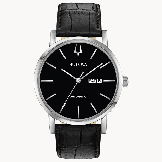 BULOVA American Clipper Automatic Watch in Black