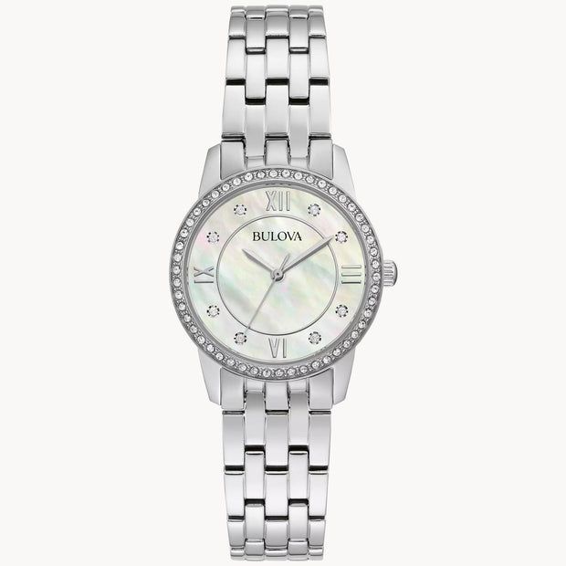 BULOVA Crystal Mother of Pearl Watch