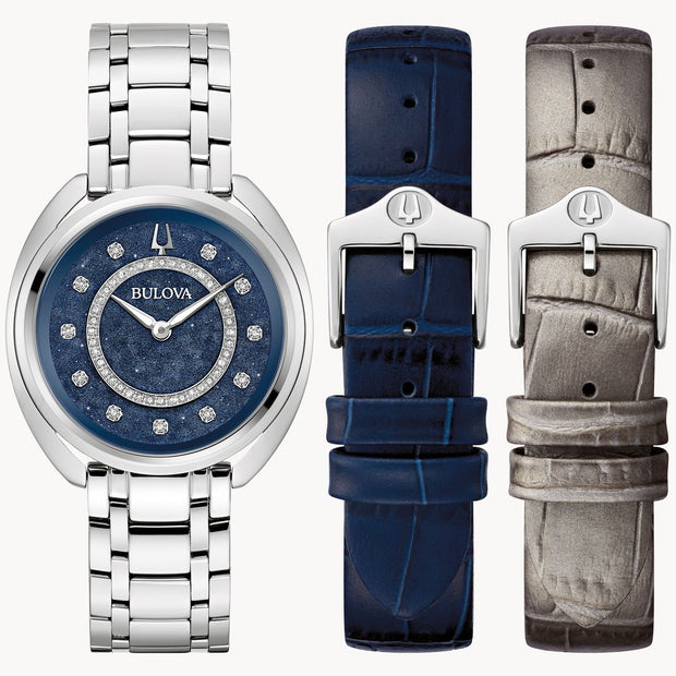 BULOVA Duality Blue Stainless Steel Bracelet Watch