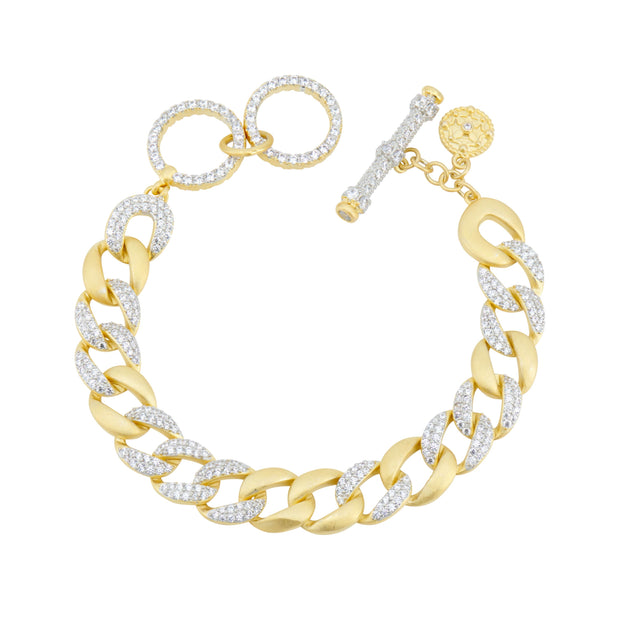 FR Pavé Chain Link Bracelet