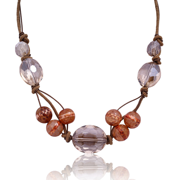 Deborah Grivas Designs Smokey Stones Necklace