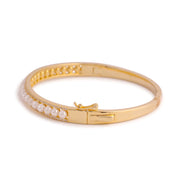 Pearl And Cz Bangle