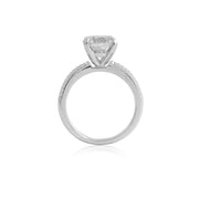 Four Prong 3Ct Round Engagement Ring