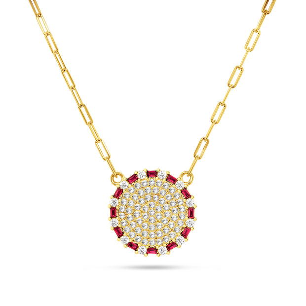 The Bouton Pendant in Ruby
