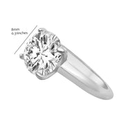 Tiffany Four Prong Setting Engagement Ring in White Gold